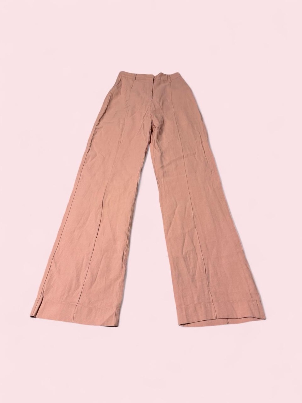 Princess Polly High-Rise Wide-Leg Kirstyn Pants in Blush
